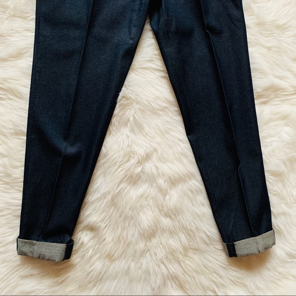 Prada Milano Logo Thin Denim Dress Pants - Picture 4 of 12